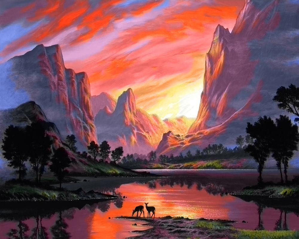 Картина за номерами Brushmeи SH51977 Захід Сонця в Горах 50x40 см (19597) Картина за номерами Brushmeи SH51977 Захід Сонця в Горах 50x40 см (19597)