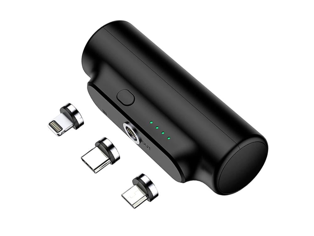 Повербанк для телефонов Type-C Lightning Micro-USB магнитный 3000 mAh (35575622)
