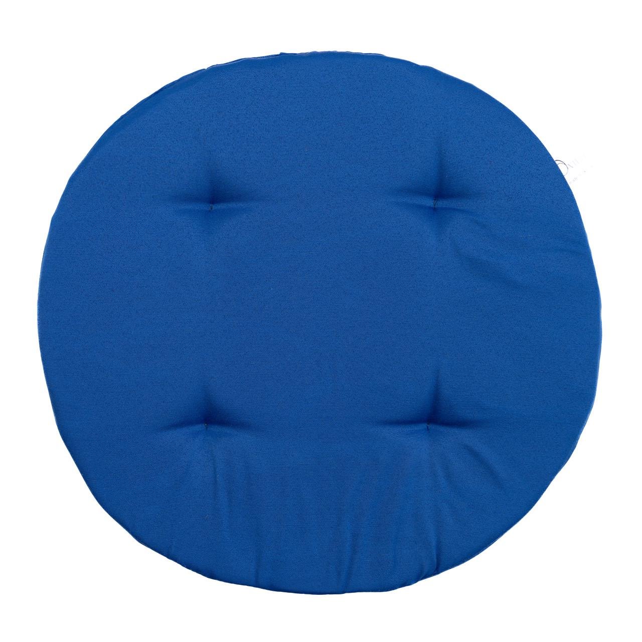 Подушка для стула/кресла/табурета Ø 30х2 см Синий (1797626476)