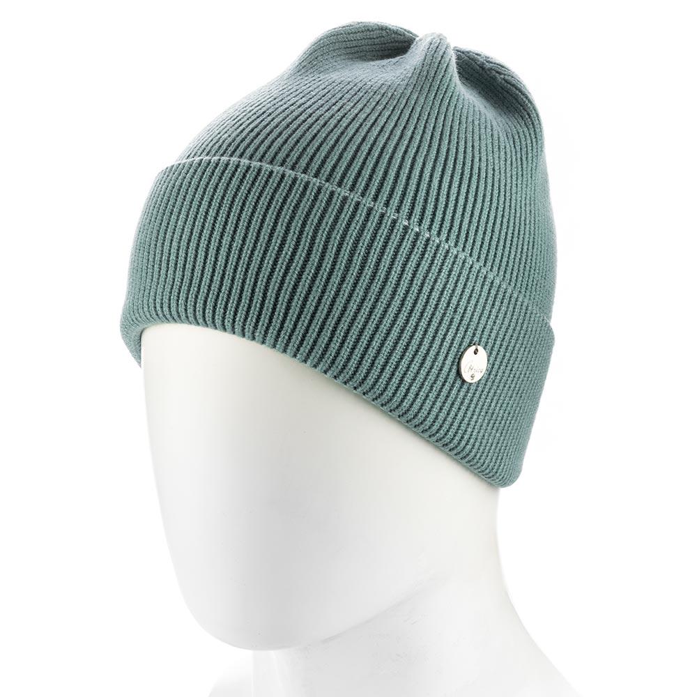 Шапка женская ATRICS WH877 луковычка из вискозы с отворотом Мятный