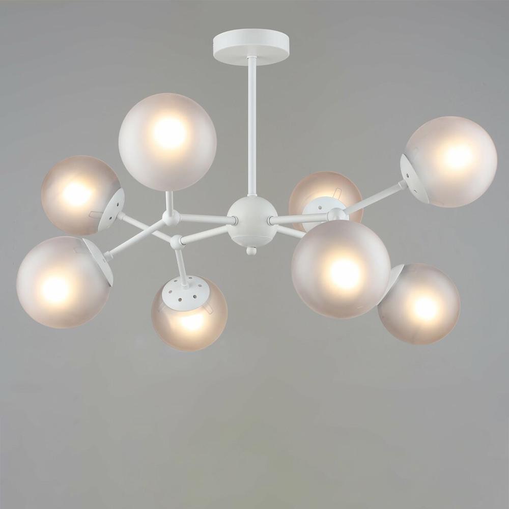 Люстра потолочная молекула Light House SRS-19650/8 WT Белый