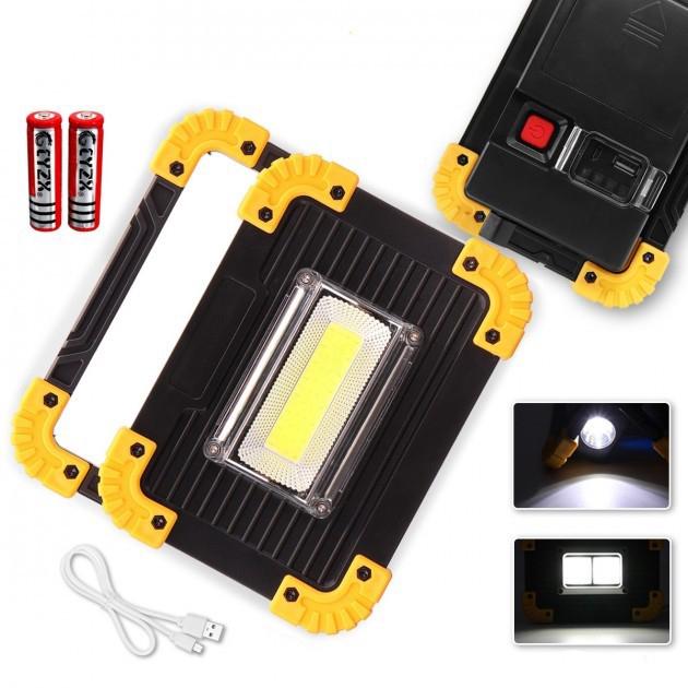 Ліхтар прожектор COBREQ L811-20W-COB-1W світлодіодний з функцією Power Bank USB (94669) - фото 3 Ліхтар прожектор COBREQ L811-20W-COB-1W світлодіодний з функцією Power Bank USB (94669) - фото 3