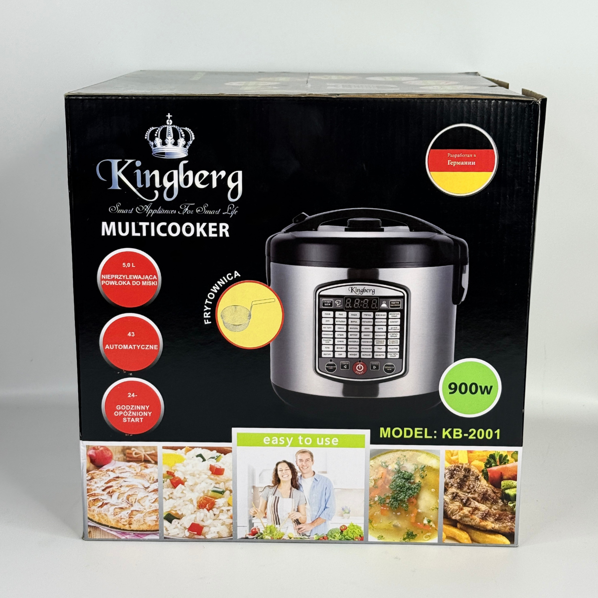 Мультиварка электрическая Kingberg 900 Вт с антипригарной чашей и 43 программами Стальной 5 л (KB-2001) - фото 13 Мультиварка электрическая Kingberg 900 Вт с антипригарной чашей и 43 программами Стальной 5 л (KB-2001) - фото 13