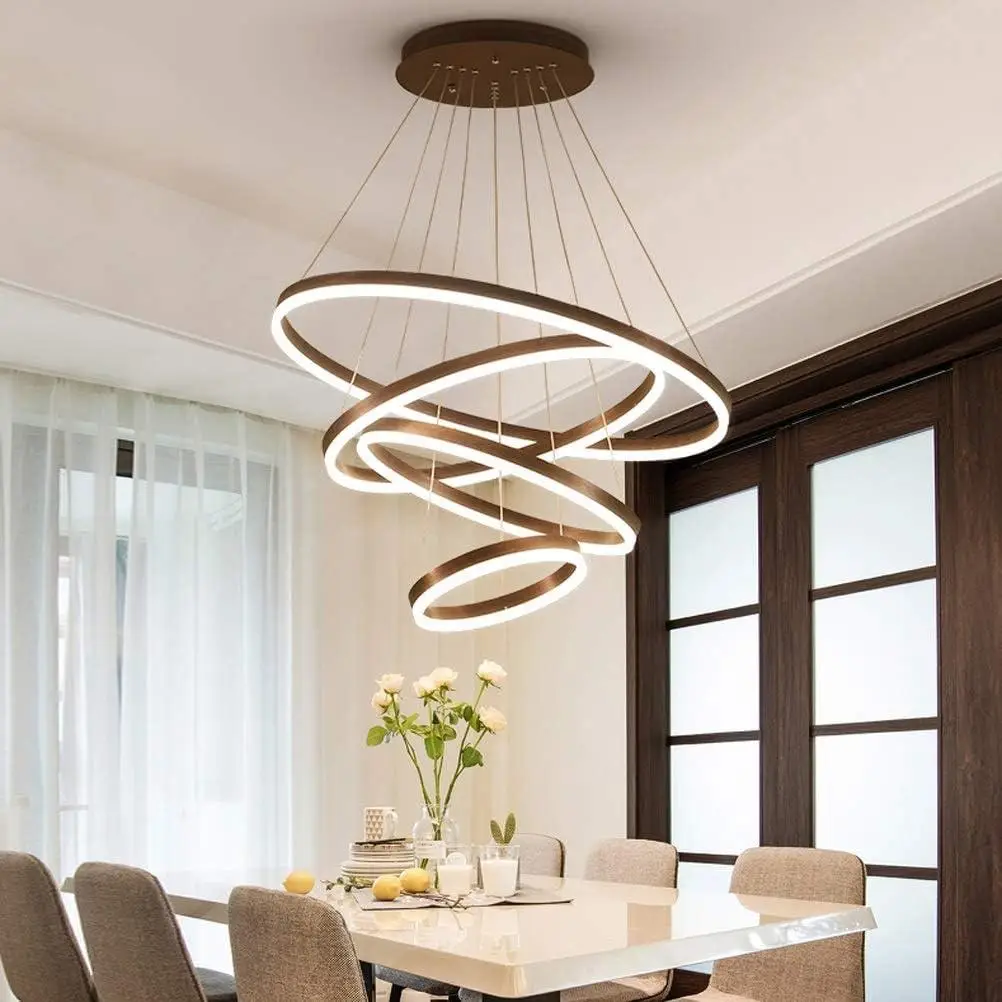 Люстра светодиодная Олимпия PJ812С-4 40х60х80х100 см 4 кольца (2282359292)