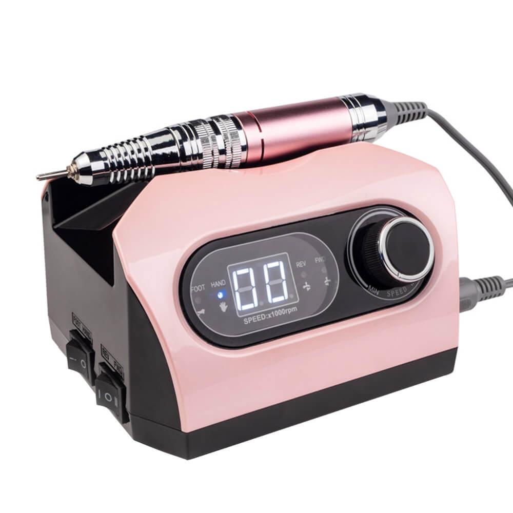 Фрезер для маникюра и педикюра BUCOS ZS-717 Professional 65W/35000 оборотов Розовый (29692)