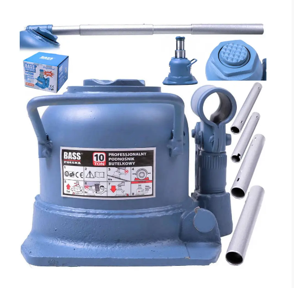 Домкрат гидравлический Bass Polska с двойным поршнем 10 т бутылочный автомобильный (3316) - фото 2 Домкрат гидравлический Bass Polska с двойным поршнем 10 т бутылочный автомобильный (3316) - фото 2