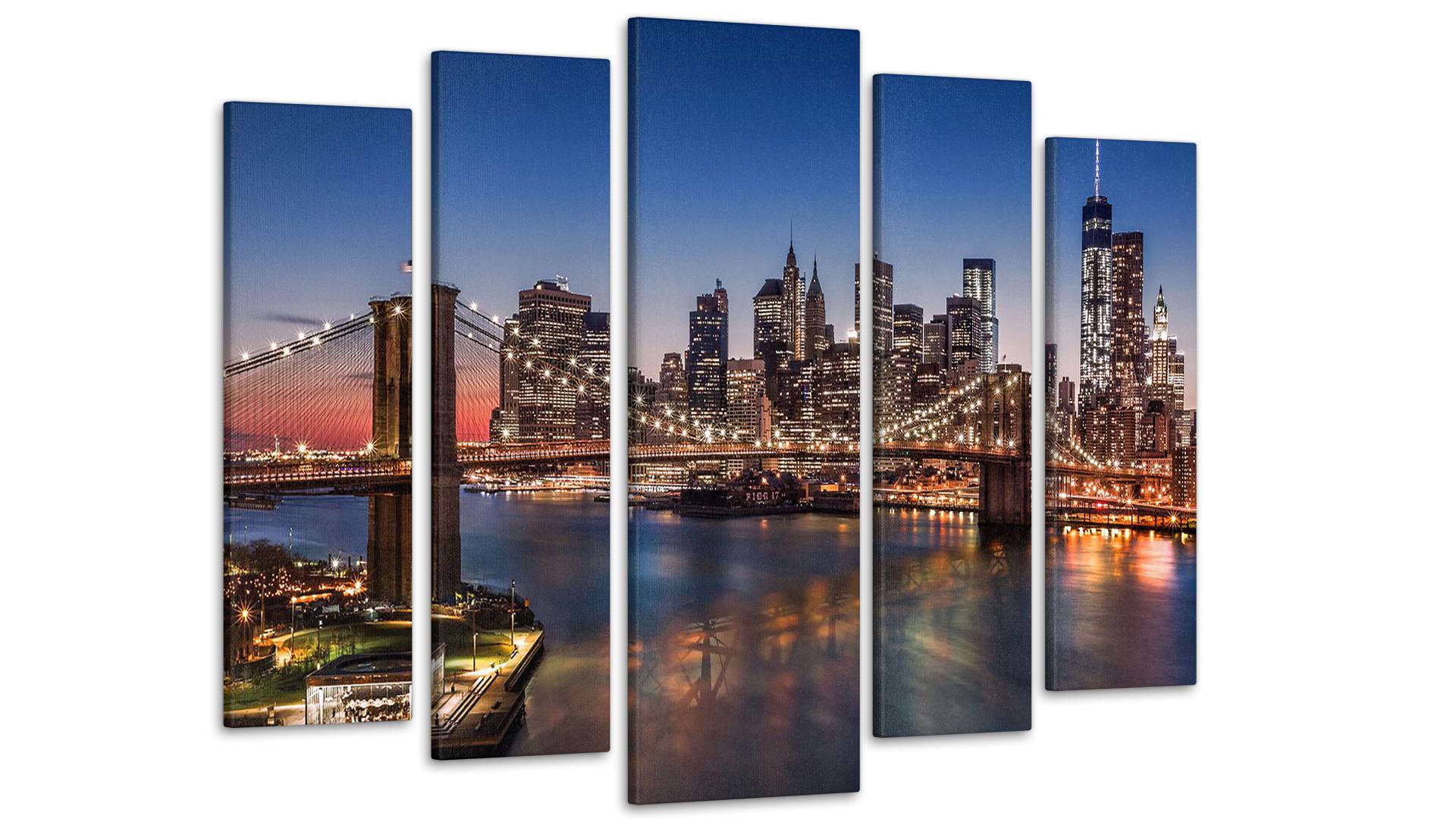 Модульная картина Ночной город 80х118 см (Art-157_5)