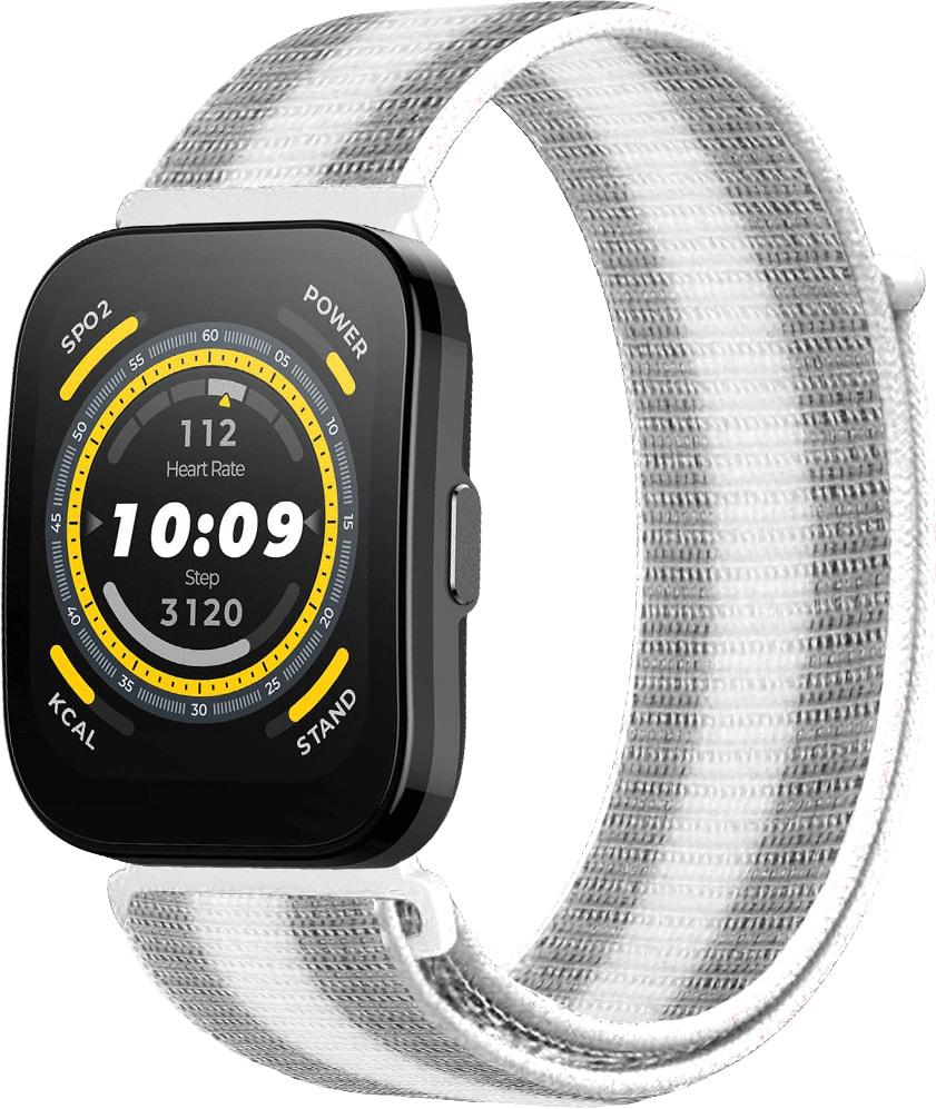 Ремешок нейлоновый Sport Loop для Amazfit Bip 5 Silver/White (34346-58)
