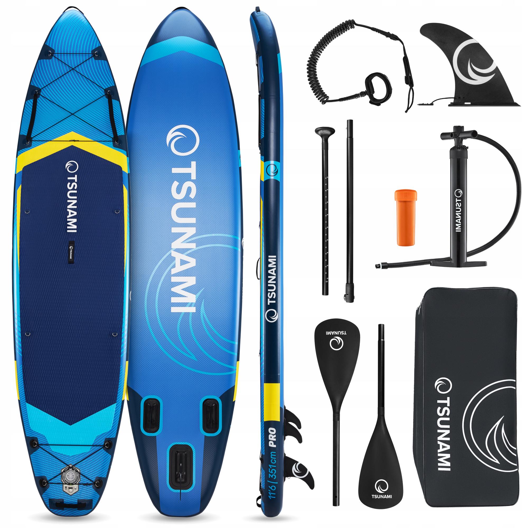 Надувная SUP доска TSUNAMI PRO 350 см с веслом T13 (P-5905973405614)