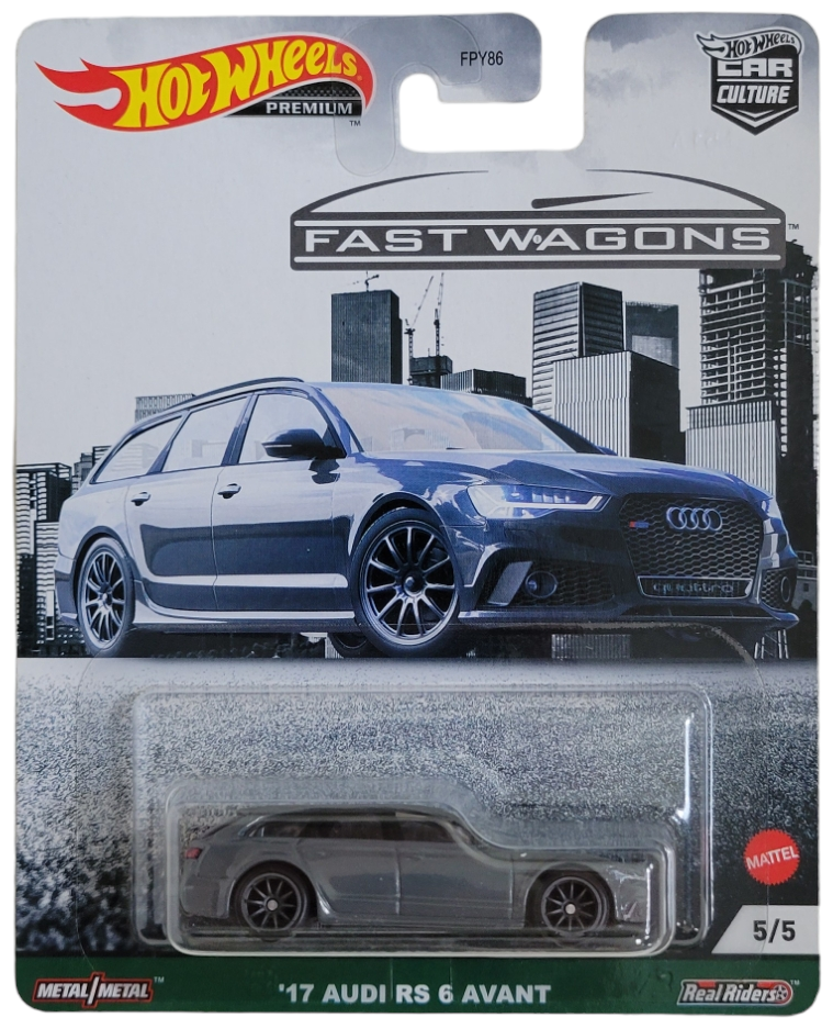 Игрушечная машинка Hot Wheels Premium 17 Audi RS 6 Avant 2021 Fast Wagons 5/5 Car Culture (GRJ65)