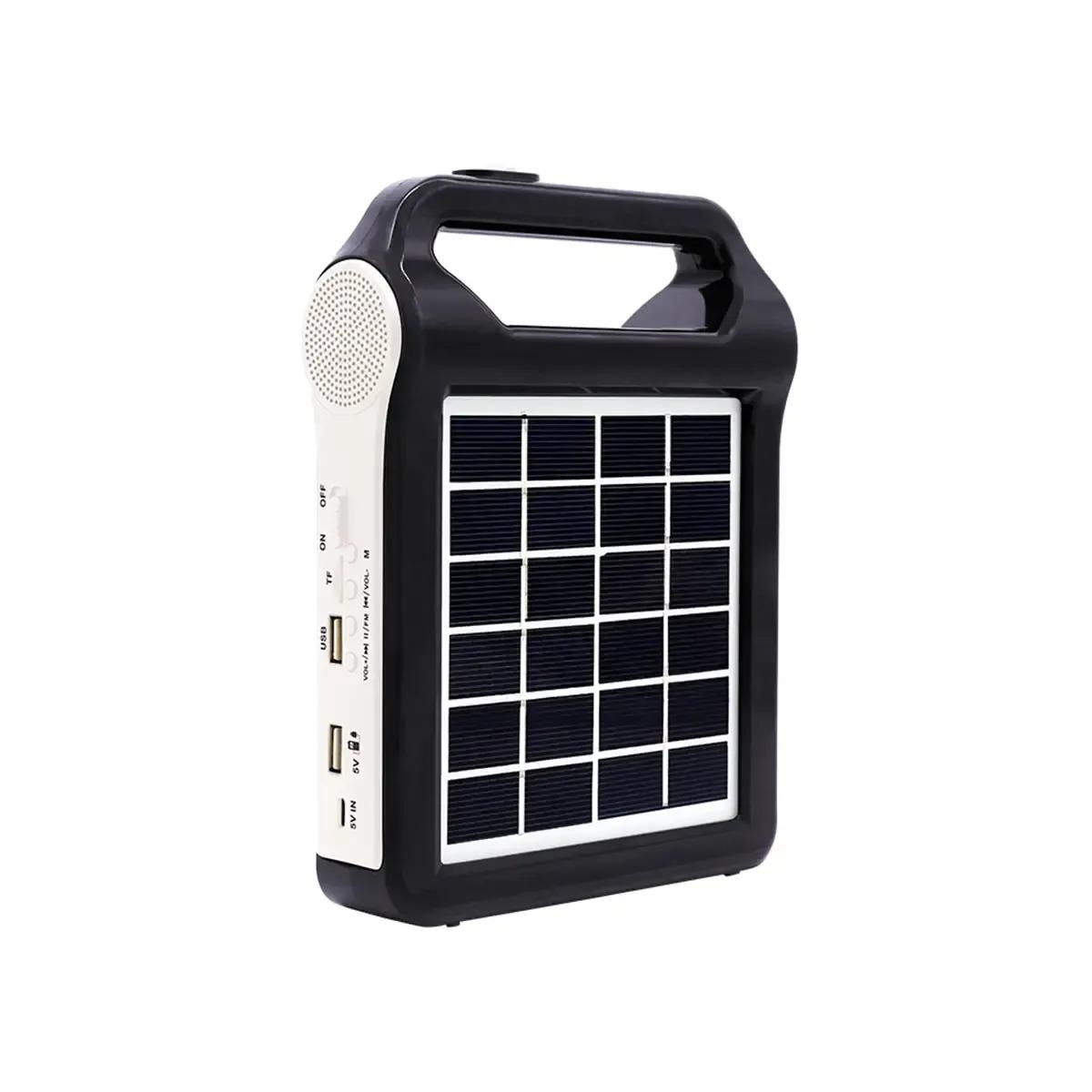 Фонарь с солнечной панелью функцией повербанка и радио (296651ae)