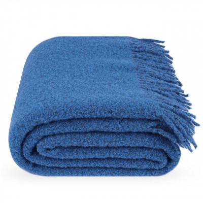 Плед букле 140х200 см синий - фото 1