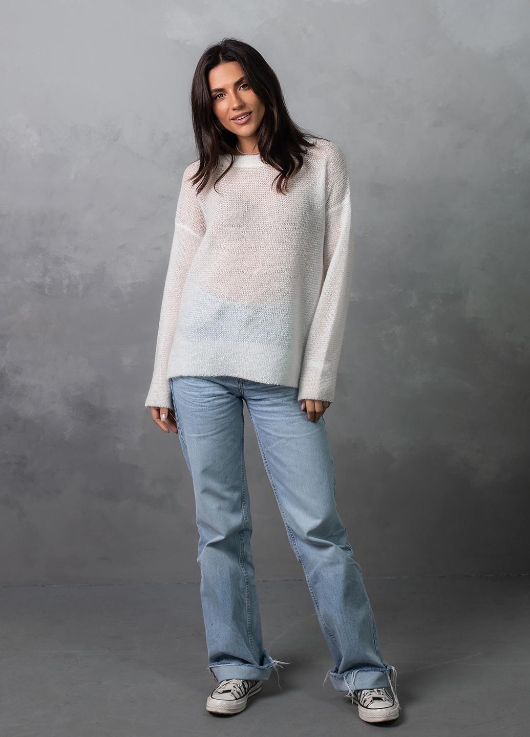 Джемпер женский мохеровый М Молочный (Viviami 0144 Молочний) - фото 4 Джемпер женский мохеровый М Молочный (Viviami 0144 Молочний) - фото 4