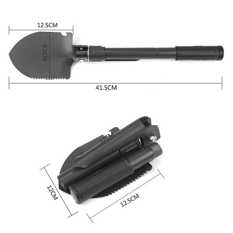 Лопата складана туристична Shovel мультифункціональна з нержавіючої сталі - фото 12