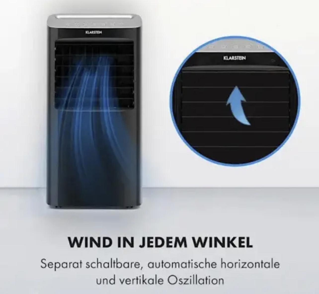 Охолоджувач-вентилятор Klarstein Coldplayer 4в1 384м3/год 68Вт - фото 7 Охолоджувач-вентилятор Klarstein Coldplayer 4в1 384м3/год 68Вт - фото 7