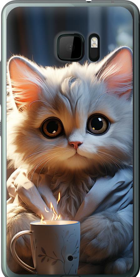 Чехол на HTC U Ultra White cat (5646u-833-42517) Чехол на HTC U Ultra White cat (5646u-833-42517)