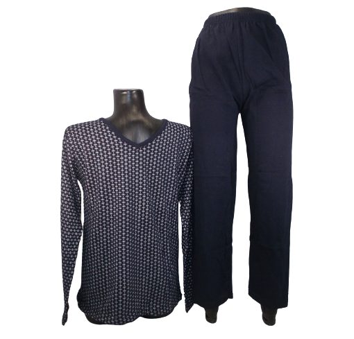 Пижама мужская с начесом Emre 085 2XL Темно-синий (1498487158) Пижама мужская с начесом Emre 085 2XL Темно-синий (1498487158)