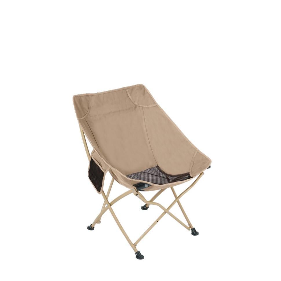 Стул туристический складной BRS KY506B Стальной/Бежевый (21027895)