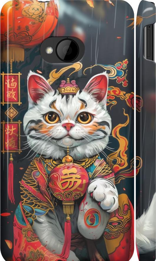 Чехол на HTC One M7 China Cat v2 (6135m-36-42517)