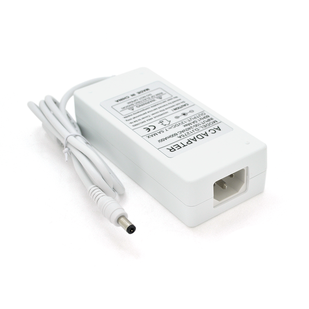 Адаптер живлення імпульсний Q50 для світлодіодних стрічок відеоспостереження 12 В 7,5 А 90 Вт Білий (16787)