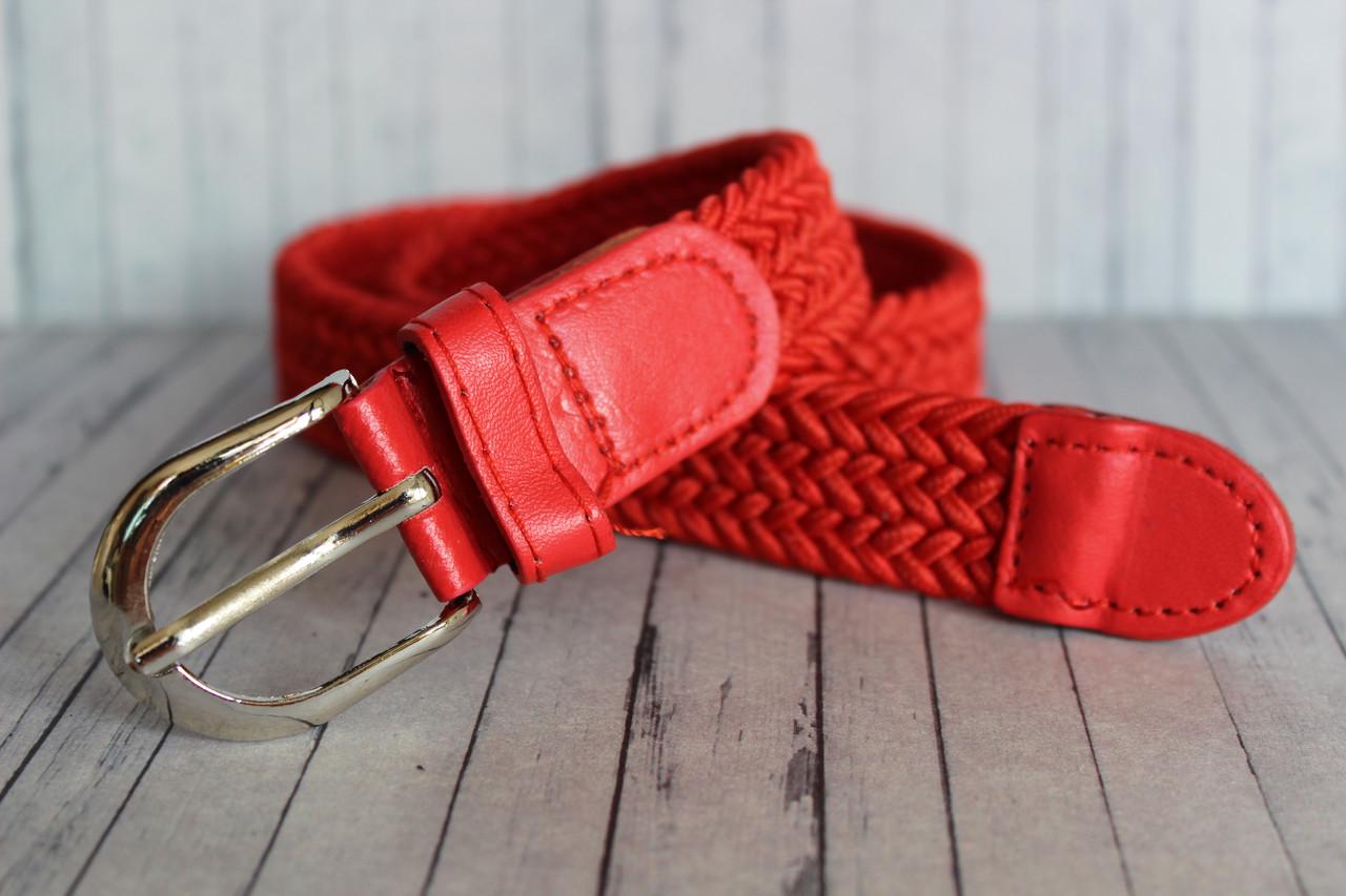 Ремень резинка детский текстиль Красный (692678742)