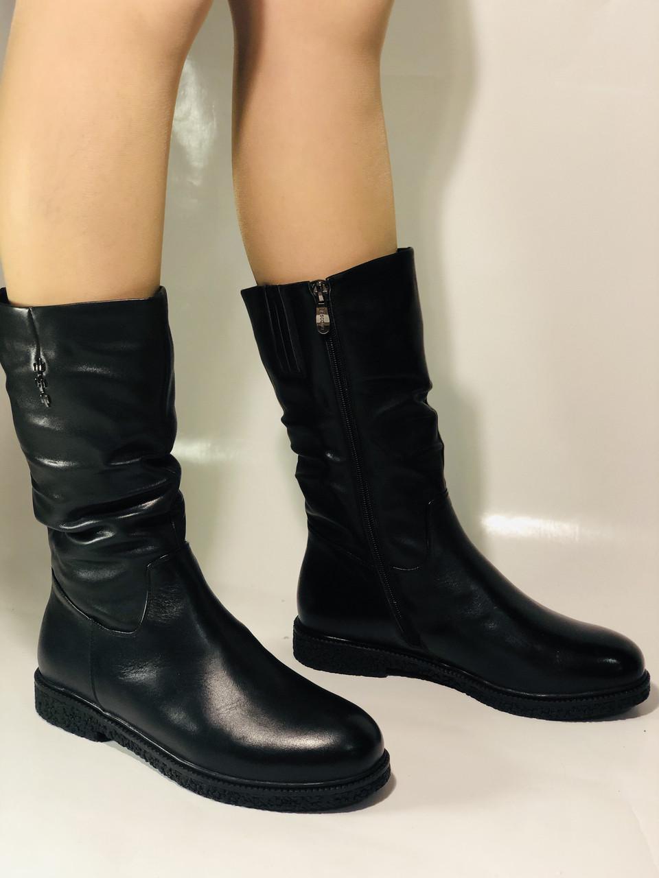 Полусапоги женские зимние Bescone р. 39 25,0 см Черный (2447) - фото 2