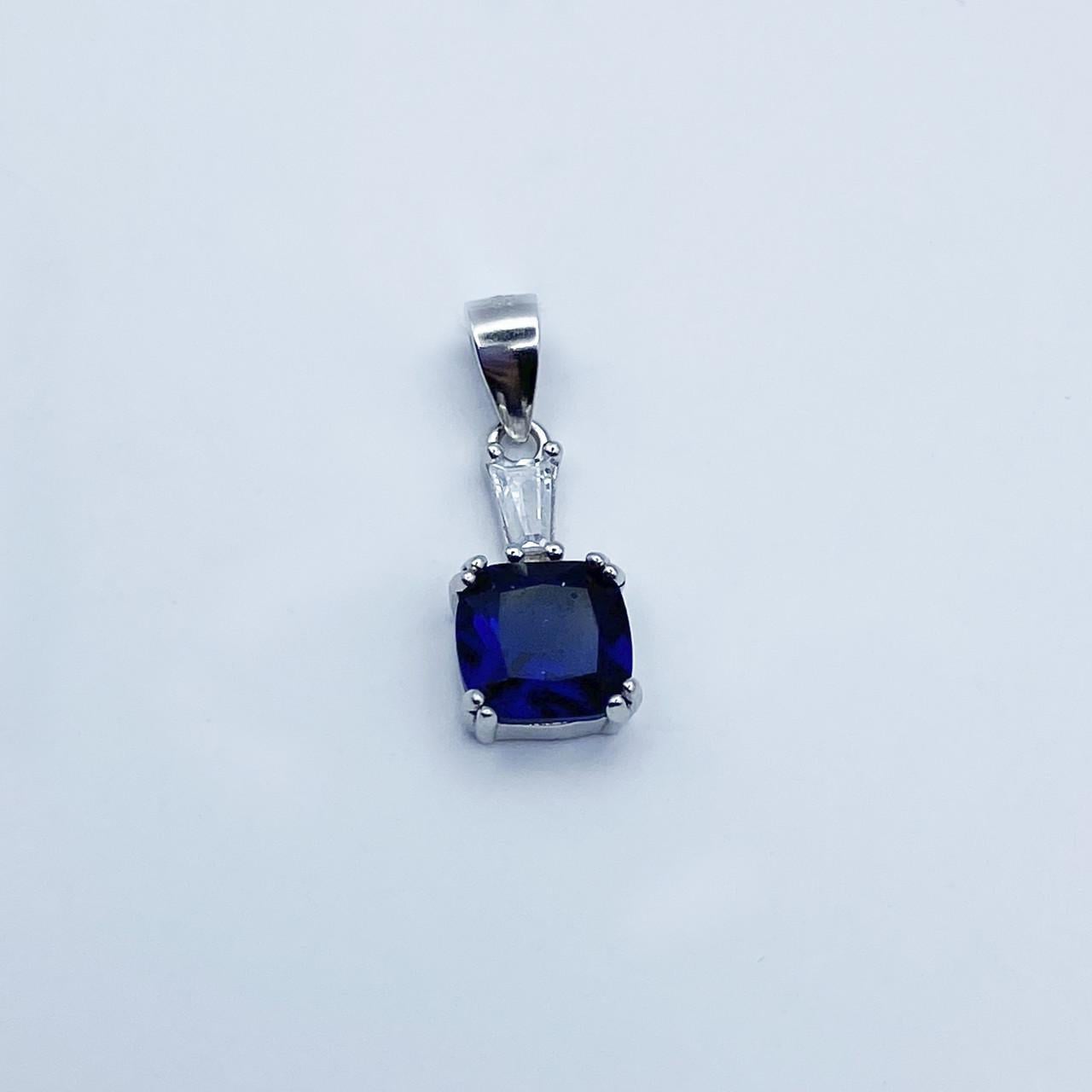 Серебряный кулон с сапфиром 1,8 г (2278912843)