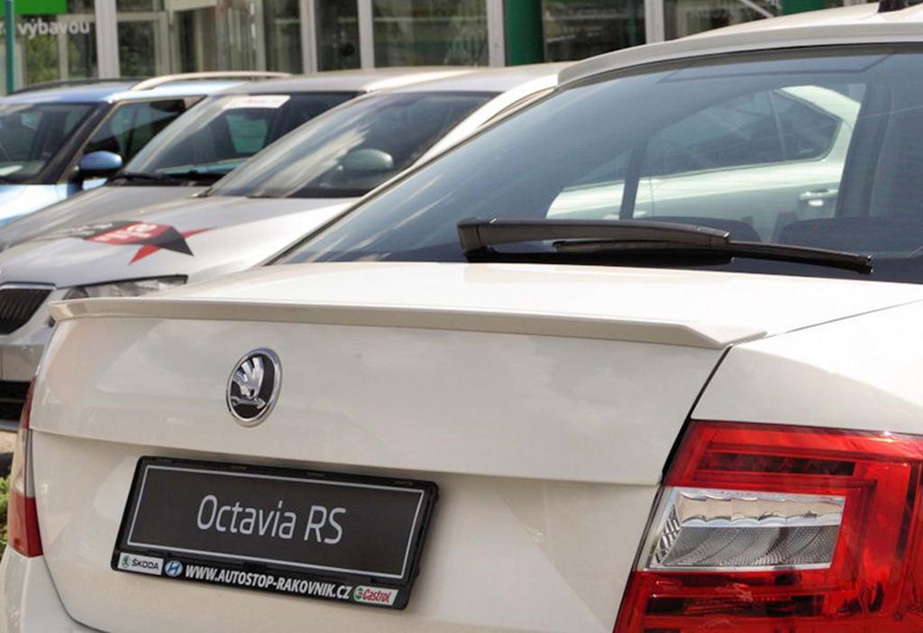Спойлер DPT V-1 глянецевый для Skoda Octavia III A7 2013-2019 Черный (130947)