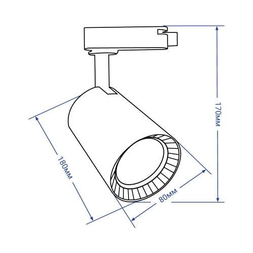 Светильник трековый Feron AL102 12W 4000 K Белый (8510) - фото 2