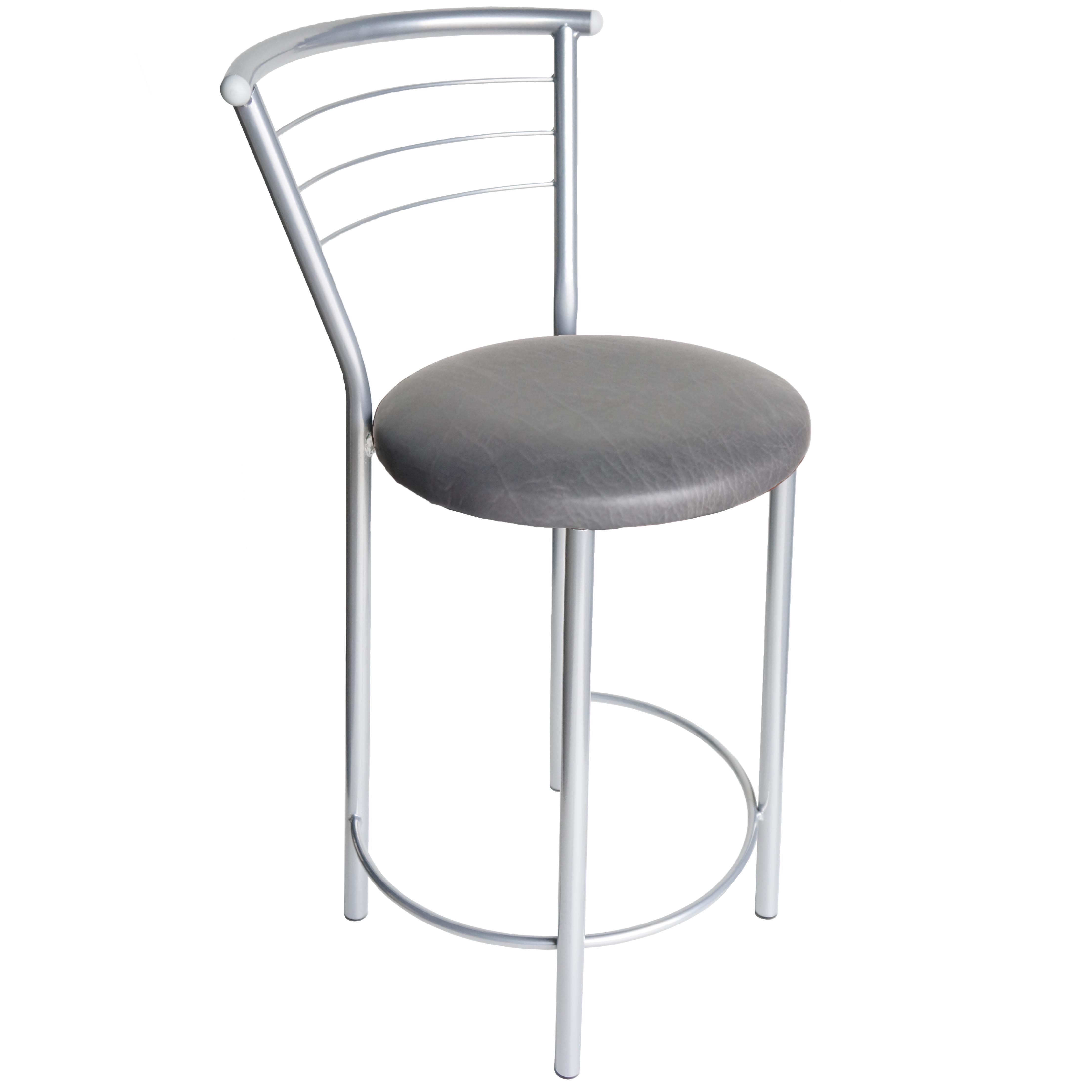 Полубарный стул АНТ Марко кожзаменитель Алюминий/Серый (U24341-88)