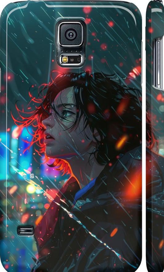 Чехол на Samsung Galaxy S5 Duos SM G900FD Ночные огни (6096m-62-42517)
