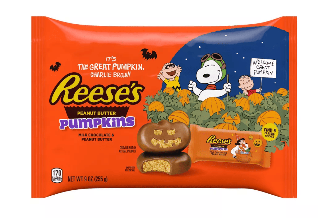 Конфеты шоколадные Reese's Peanut Butter Pumpkins Snoopy and Friends Halloween 255 г (2797312418)