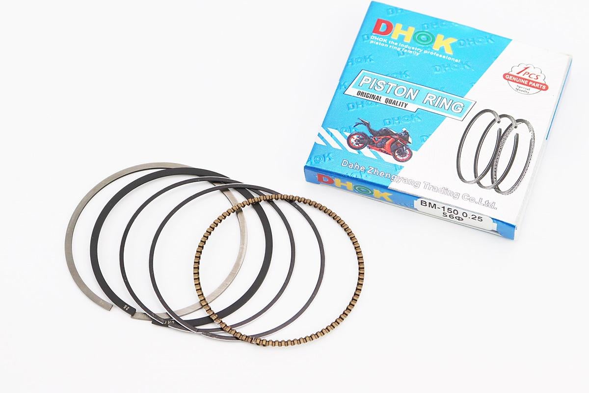 Кільця поршневі до мотоцикла BAJAJ BOXER BM/BMX 150cc 56 мм +0,25 ремонтний розмір 56,25 мм (358387)