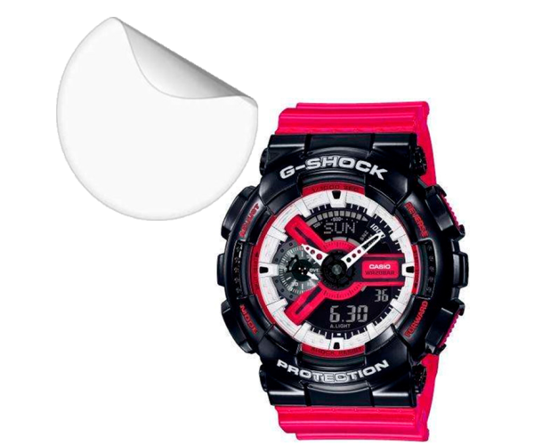 Пленка противоударная гидрогелевая Hydrogel Film для Casio G-shock GA-110RG 6 шт. Transparent