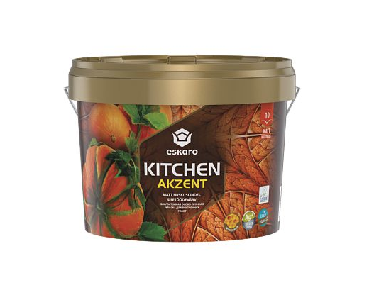 Краска влагостойкая для стен и потолка Eskaro Akzent Kitchen под тонировку прозрачную В3 0,9 л (1701338962) Краска влагостойкая для стен и потолка Eskaro Akzent Kitchen под тонировку прозрачную В3 0,9 л (1701338962)