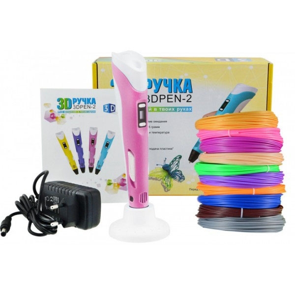 3D-ручка UKC Smart 3D Pen 2 дисплей LCD Pink (tf6039) - фото 8