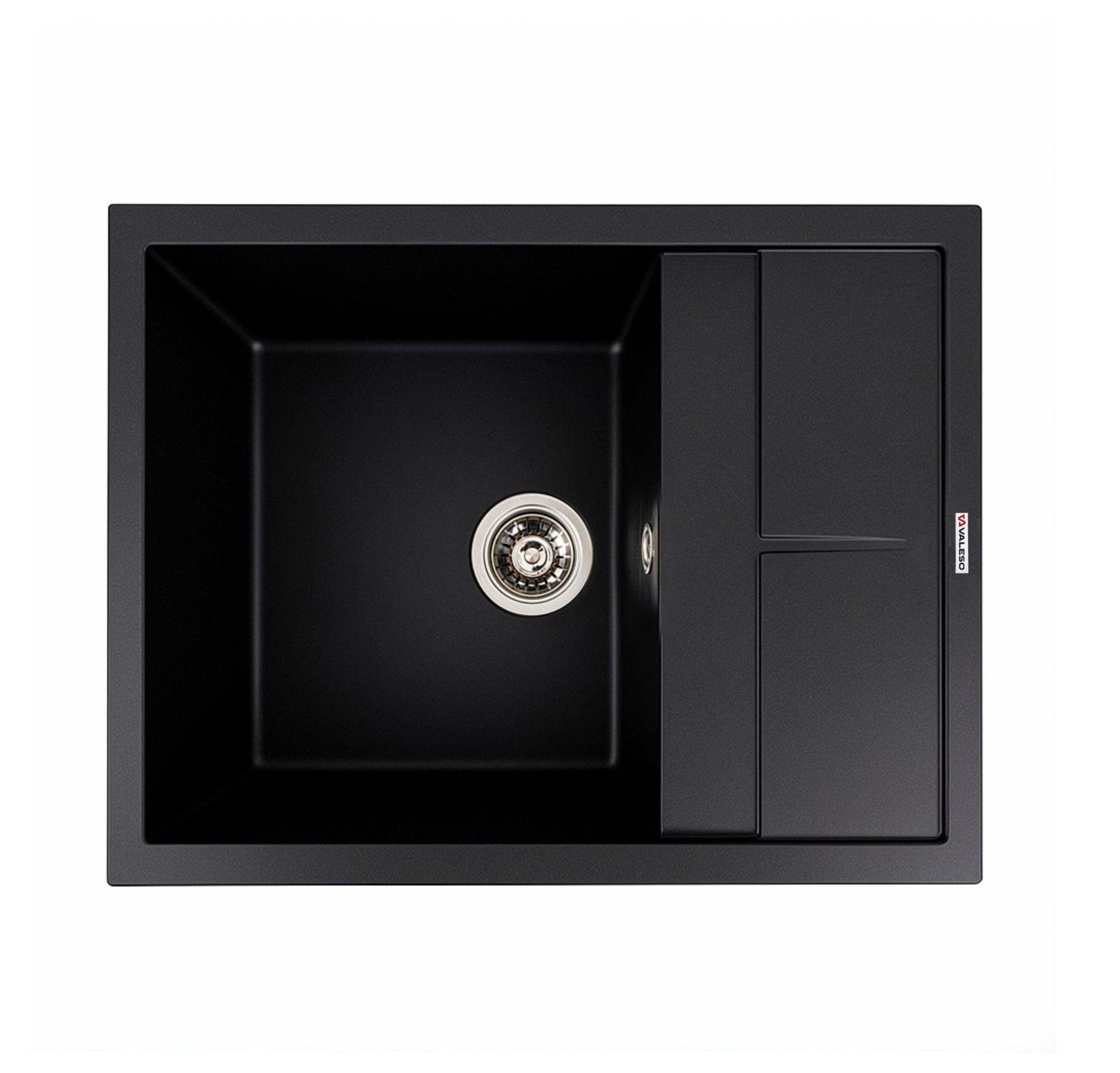 Мойка гранитная для кухни Valeso LOTOS 6550 матовая Черный
