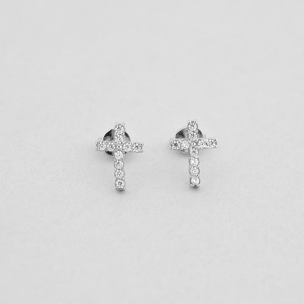 Серебряные серьги Minimal Твоя история (9259)