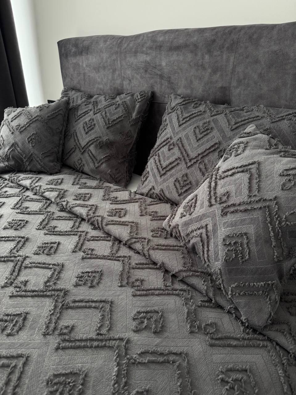 Покривало Бйорк 240x250 см Графітовий (23743-10-240x250cm) - фото 7