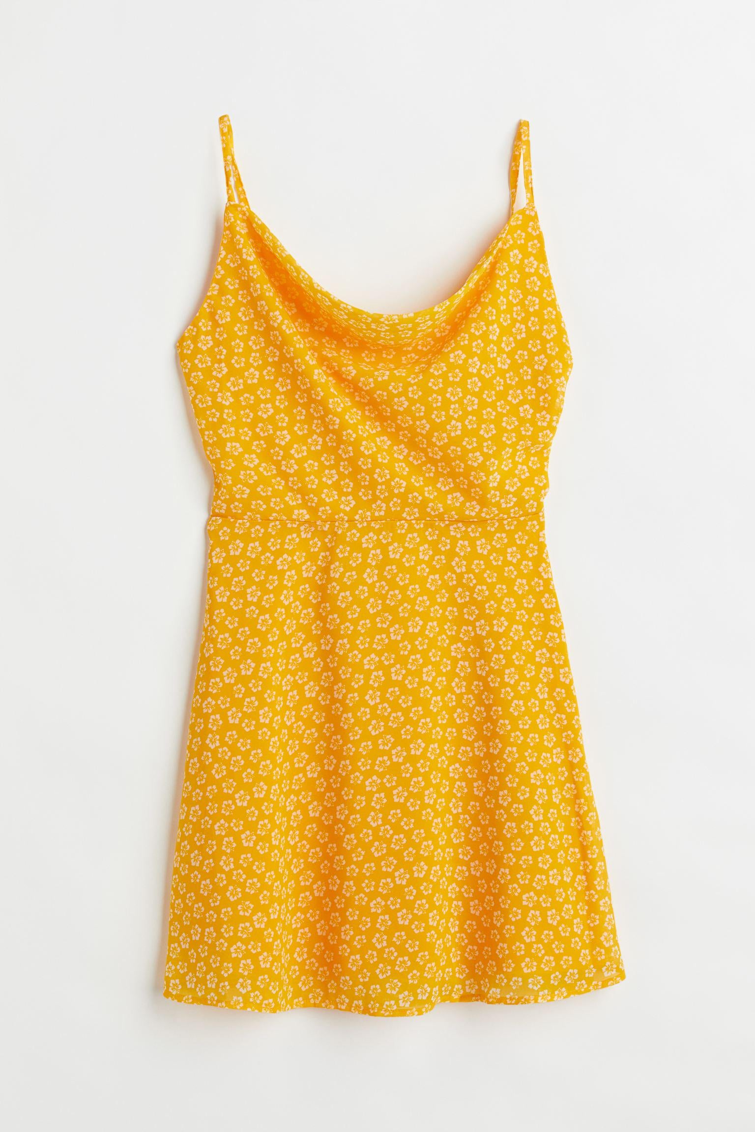 Сукня H&M Квіти р. 34 Жовтий (A30081084015)
