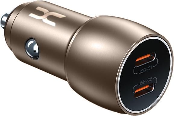 Зарядка автомобільна швидка DC XC-40 2 PD 40W Gold (34733)