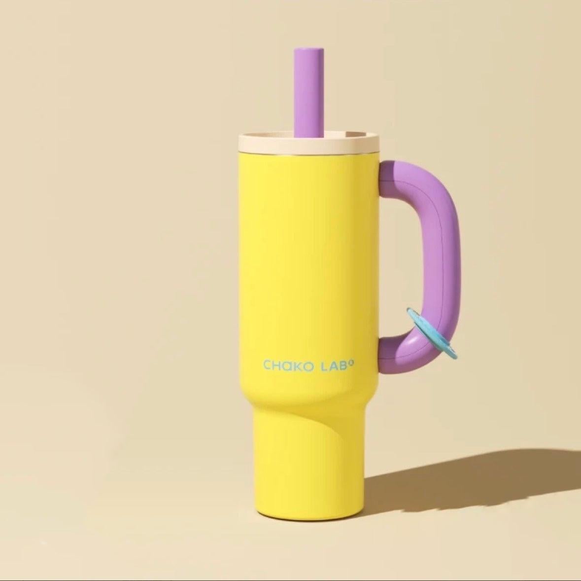 Термочашка Chako Lab BaWang Cup Pineapple с керамическим покрытием 1050 мл Желтый (47347043565789)