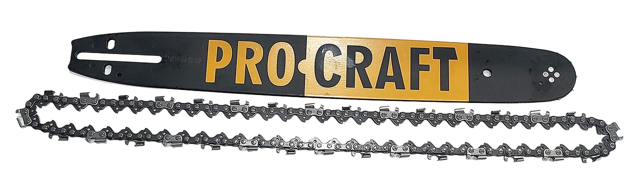 Комплект шина/ланцюг для бензопили Procraft 38 см 64 ланки 32 зубів 0,325 крок 1,5 мм товщина ланки (1972484632)