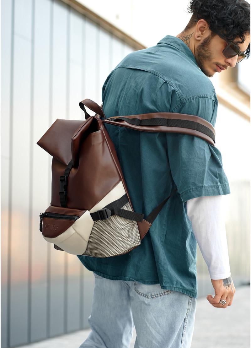 Рюкзак чоловічий Sambag Rene Double Шоколадний (15351011) - фото 7