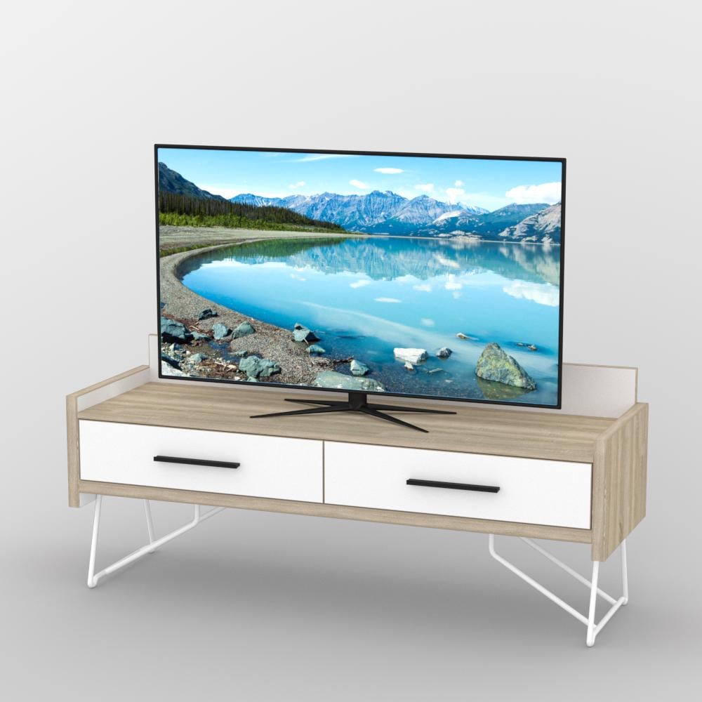 Тумба для телевізора Тіса-меблі ТВ-315 140x60x44 см Дуб сонома/білий