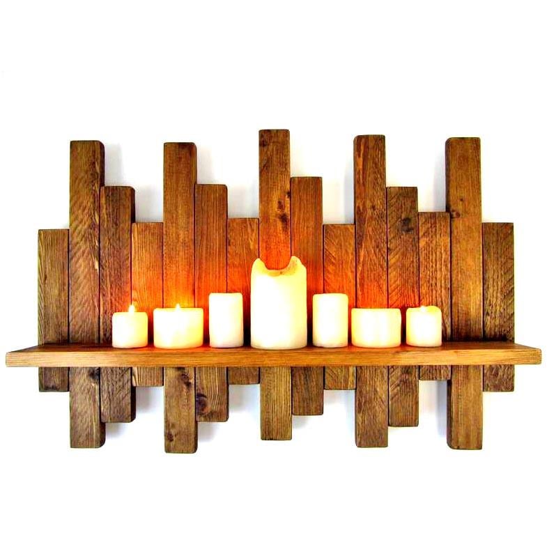 Полка настенная из дерева Редженси Капучино (НСП-005709)