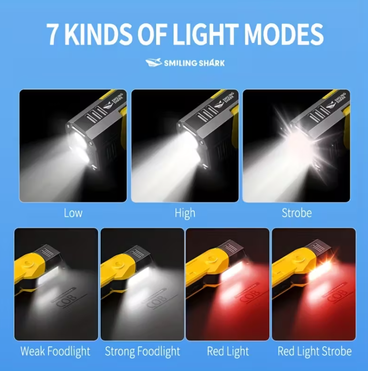 Фонарик поворотный многофункциональный 7 режимов свечения Powerbank магнит (ФБФ11) - фото 7 Фонарик поворотный многофункциональный 7 режимов свечения Powerbank магнит (ФБФ11) - фото 7