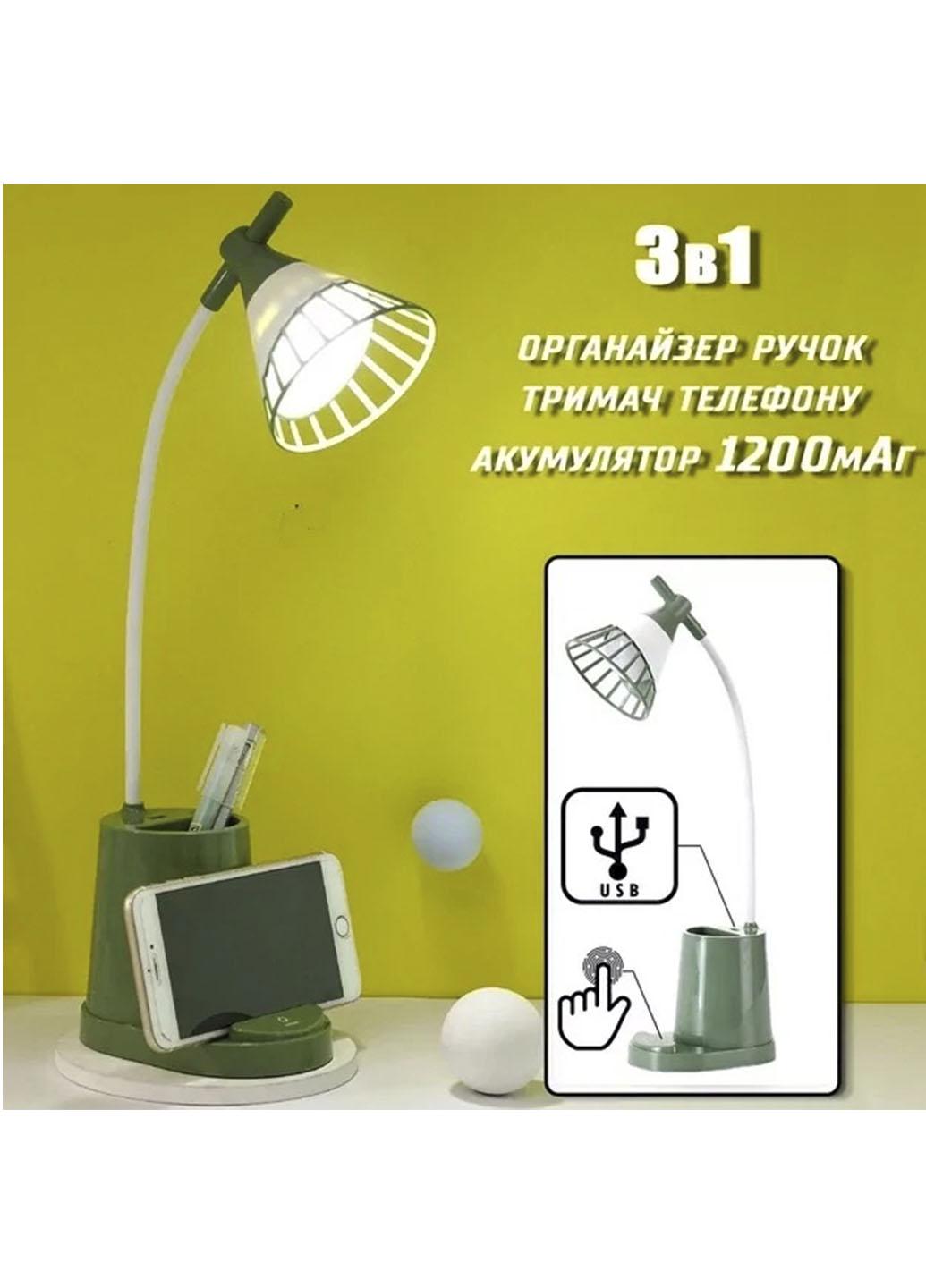 Лампа настільна Good Idea Lamp EL-2176 з функцією Powebank та тримачем телефону 1200 mAh Зелений (22176А) - фото 3