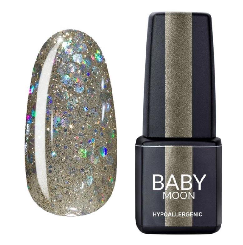 Гель-лак BABY MOON Dance Diamond Gel polish 6 мл №17 Серебристо-жемчужный шимерный