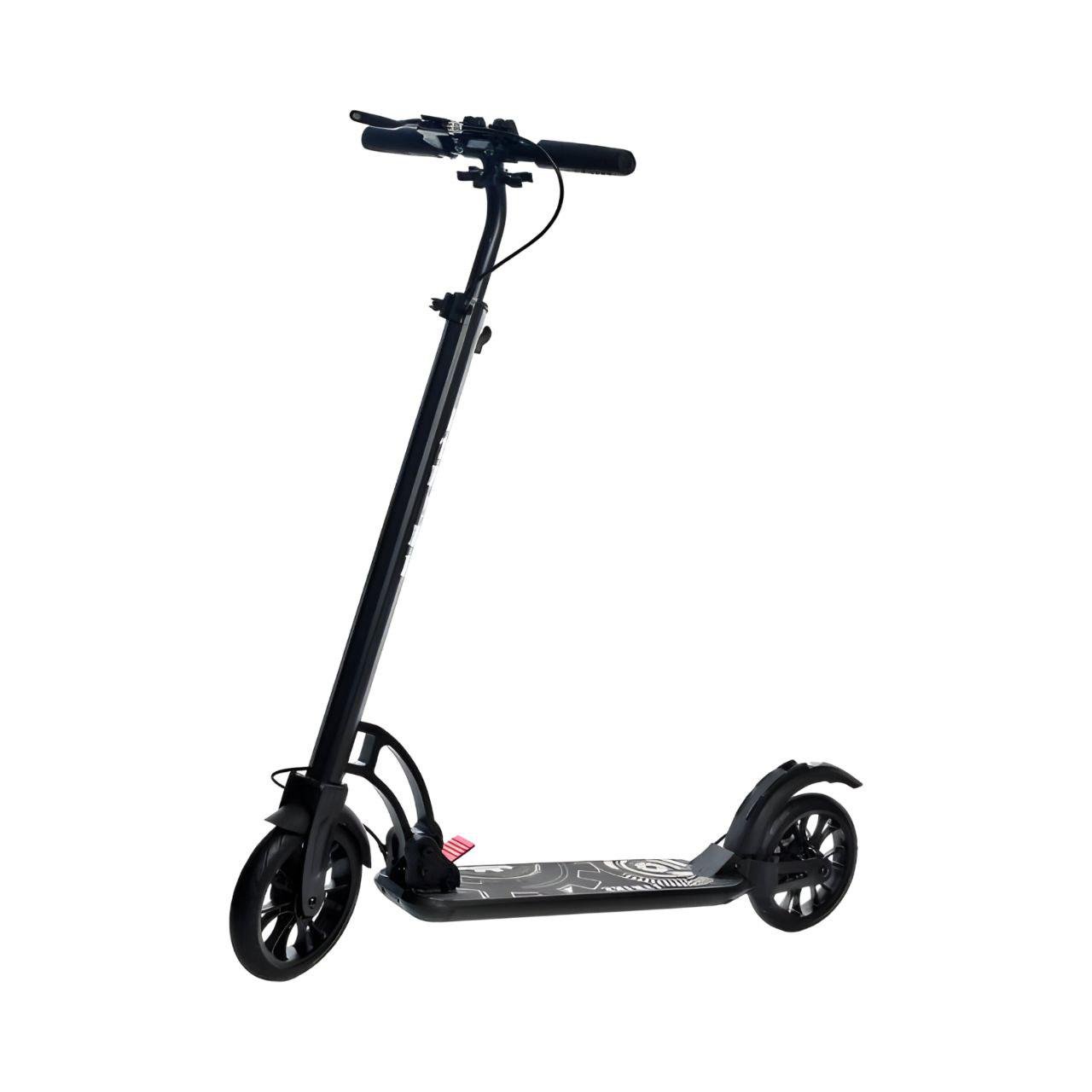 Самокат складной SR 2-080-B колеса ПУ 200 мм/амортизатор/дисковый тормоз/замок Черный (25668521) - фото 1 Самокат складной SR 2-080-B колеса ПУ 200 мм/амортизатор/дисковый тормоз/замок Черный (25668521) - фото 1